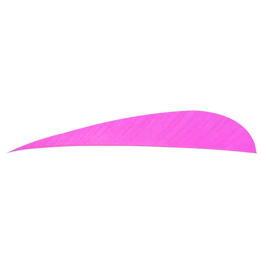 Trueflight Parabolic Feathers Pink 4 In. RW 100 Pk.|Trueflight Feathers ...