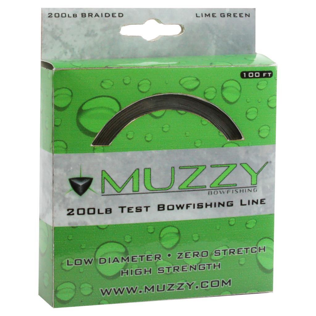 Muzzy Bowfishing Line Lime Green 200 lb. 100 ft.Muzzy bowfishing