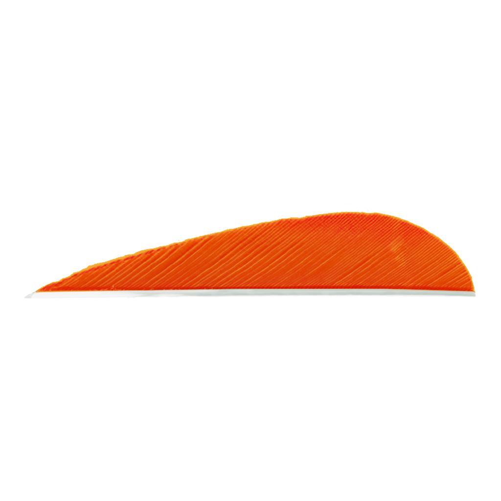 Trueflight Parabolic Feathers Orange 3 In. LW 100 Pk.|Trueflight ...